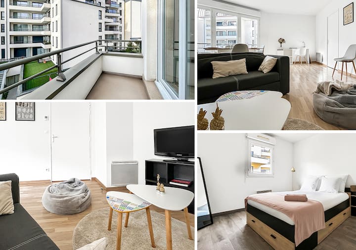 T2 Moderne Terrasse, Parking, Proche Commerces - Rouen