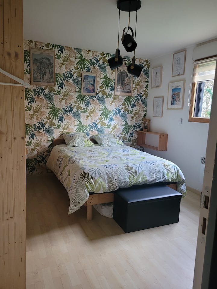 Soba s pogledom na šumu, s jednim krevetom