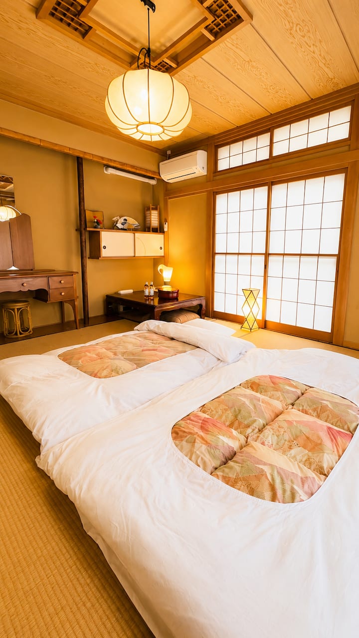 Hakone｜Japanese-style room “Tsuki”｜With balcony｜Stone open-air