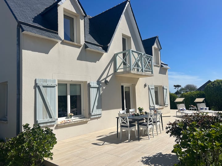 Schönes Modernes Ferienhaus Nur Ca 250m Zum Strand - Brignogan-Plage