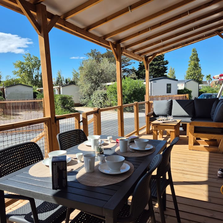 Mobil Home La Dolce Vita Piscines Plage Camping 5* - Le Barcarès