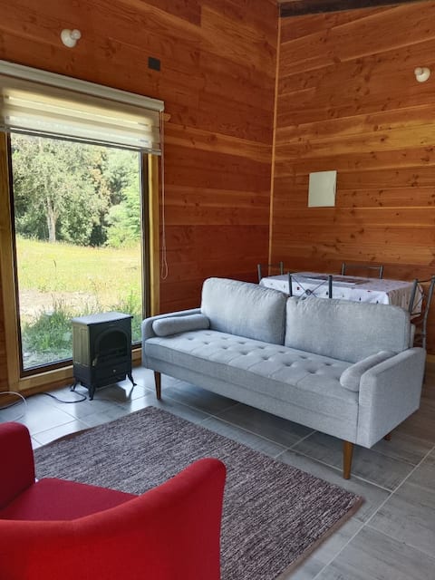 Popular Airbnb listing: Ensenada Cabaña El Bosque del Zorro. in Los Lagos Region
