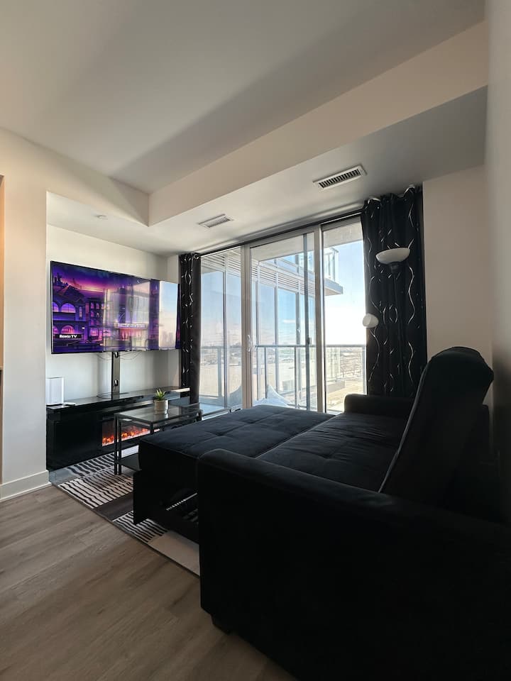 1br Condo W Balcony/free Parking/4gb Wifi/near Yyz - Mississauga