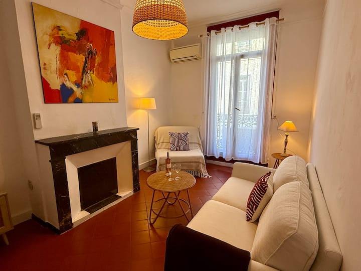 "Les Tomettes" Joli T2 Cosy, Clim, Centre Ville - Sète