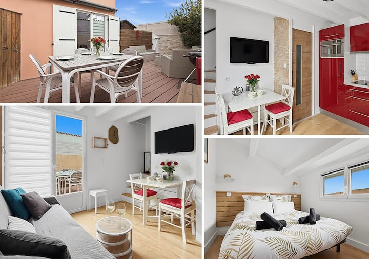 Cosy Duplex · Plage, Terrasse, Parking & Barbecue - Marseillan