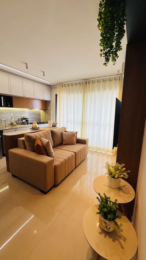 Imóvel de sucesso: New Premium Apartment. Heated pool and Wi-Fi em Goiânia