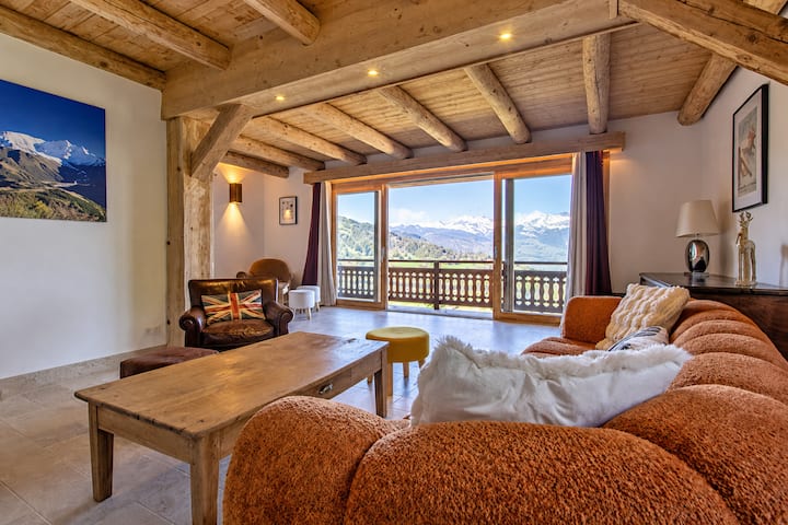 Chalet Vue Domaine Ski Et Village à Pieds, Sauna - Saint-Gervais-les-Bains
