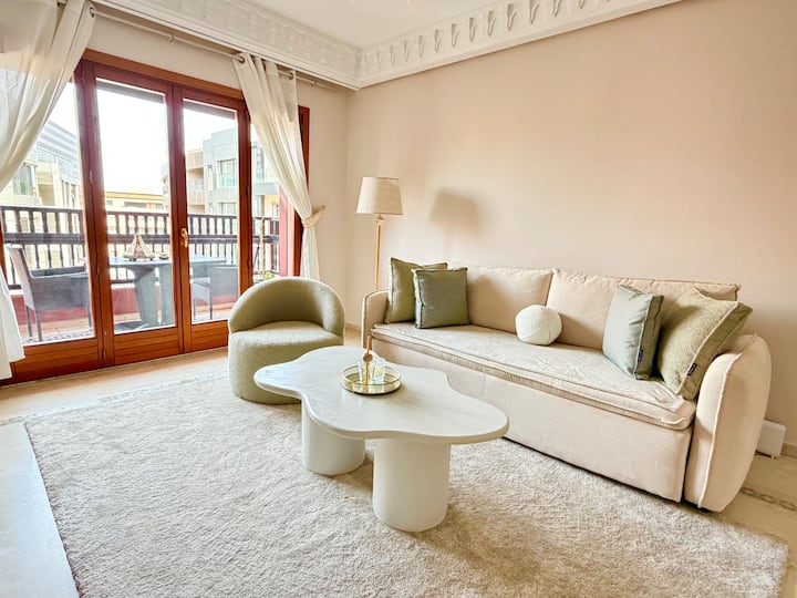 Appartement Au Cœur De Gueliz- Plaza - Terrasse - Marrakech