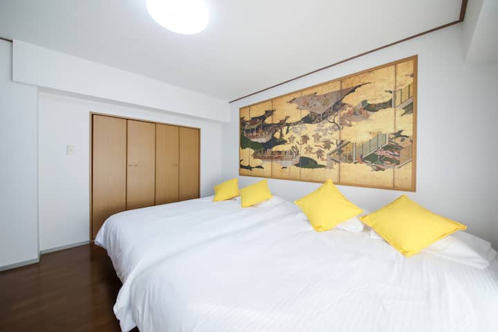 Kuromon Dotonbori 3 Min! Sleeps 10! 2br! - 오사카시