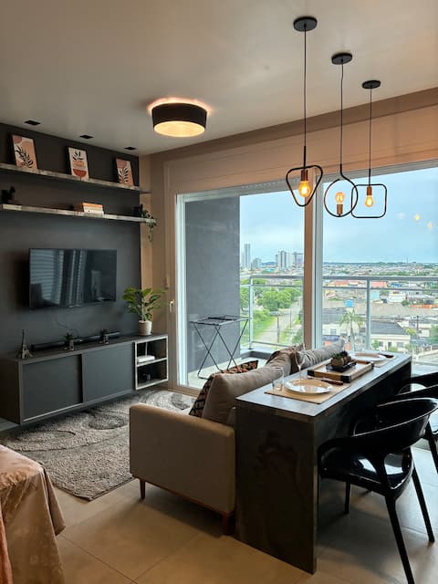 Top Airbnb: Premium Studio Apartment | Panoramic View in Pelotas