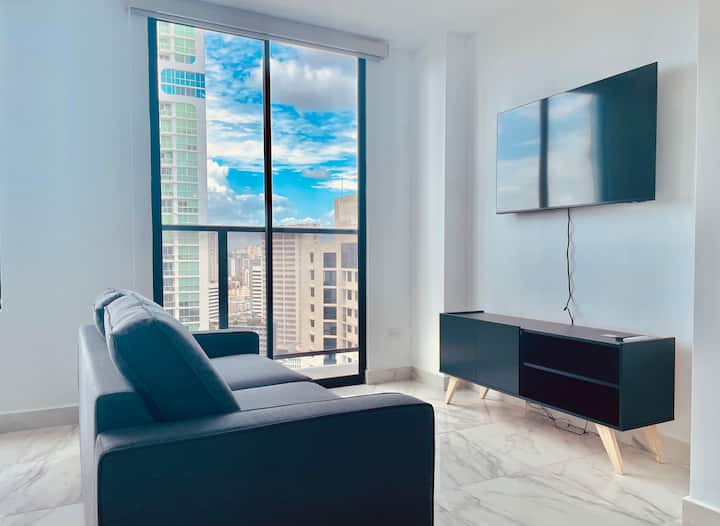 Apartamento Moderno Con Vista A La Ciudad/the Gray - Panama
