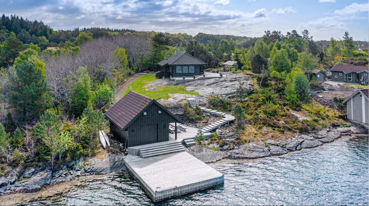 Idyllisk Ferieparadis - Hytte, Anneks,naust&brygge - Tysvær