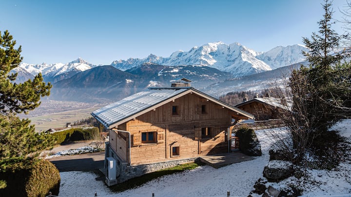 Chalet Avec Vue Sur Le Mont-blanc | 6 Personnes - Combloux