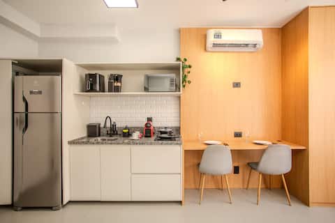 Top performing Airbnb: Complete Studio in Pacaembu | 5 min to Barra Funda Subway Station in Santa Cecília