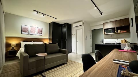 Top performing Airbnb: Studio on the 17th floor next to the Iguatemi Mall in São José Do Rio Preto