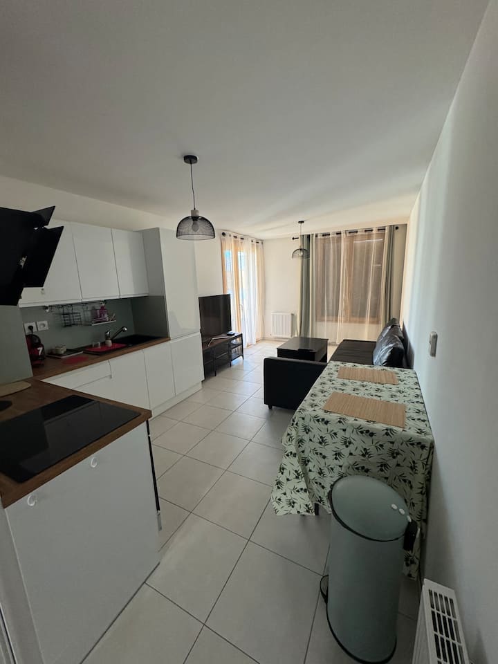Bright & Modern 2br, Balcony, Parking, Near Ceva - Annemasse