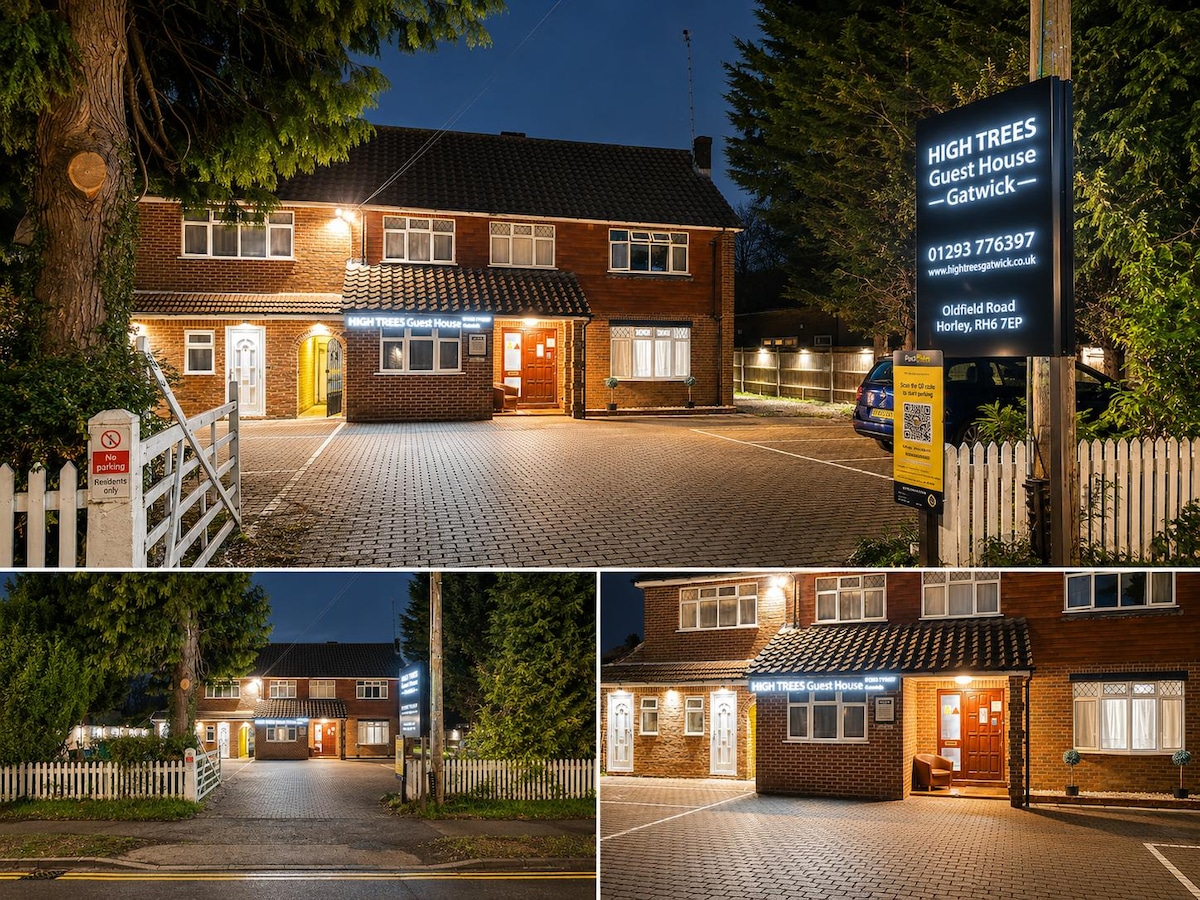 Double Ensuite Room-High Trees Guest House Gatwick