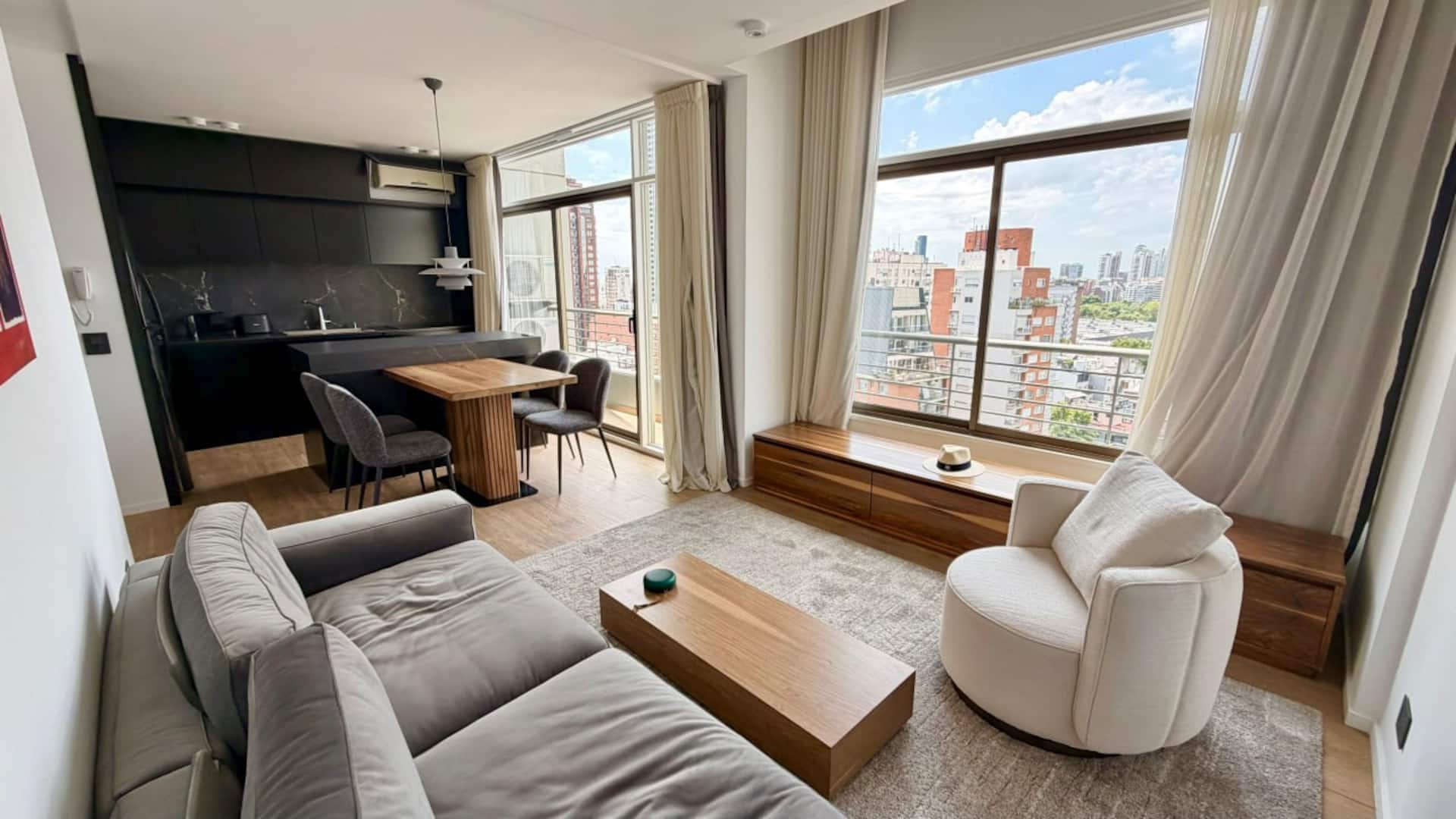 Apartamento duplex de 1 quarto em Palermo