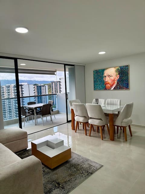 Top Airbnb: Modern spacious apartment with panoramic view in Floridablanca