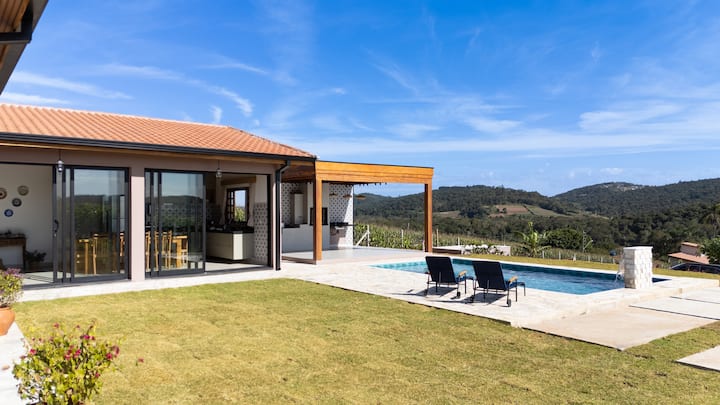 Piscina Aquecida, ÁRea Gourmet, Próx. Est Do Vinho - Ibiúna