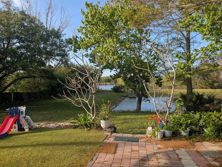 5bd/3ba Pond W/ Large Yard Nursery & 90in Tv - Indian Rocks Beach, FL