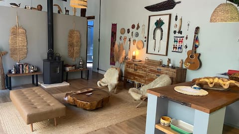 Top Airbnb: Casa del Fuego. Retreat with fire and nature in São Francisco De Paula