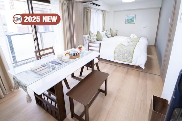 4 Mins Walk To Nipponnbashi Station ! 4 Pax - Namba