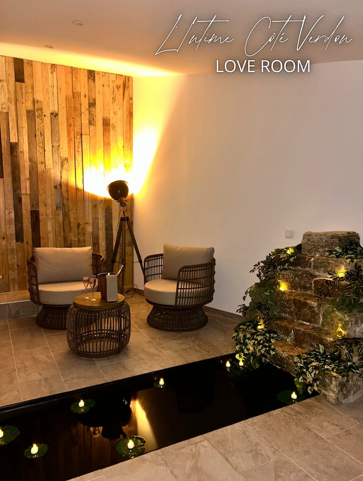 L’intime Côté Verdon Love Room Balnéo & Terrasse - Quinson
