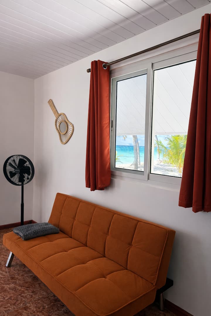 Bungalow Bord Lagon Fakarava •Terrasse & Transfert - Polynésie française