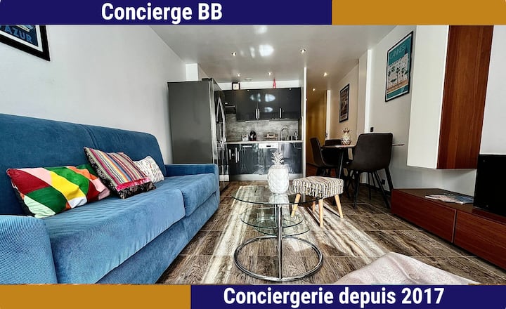 Dbe- À 100 M De La Plage  Terrasse & 4 Personnes - Antibes