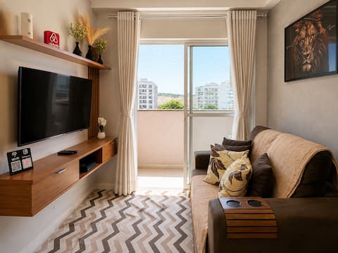 Airbnb em destaque: Cozy space in Americana | 2 Bedrooms + Balcony em Americana