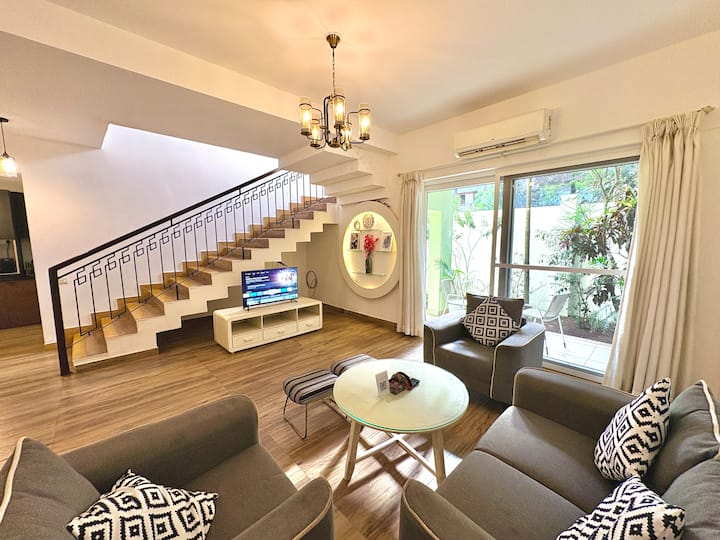 Sunlit Siolim Villa Lounge w/ Garden Views