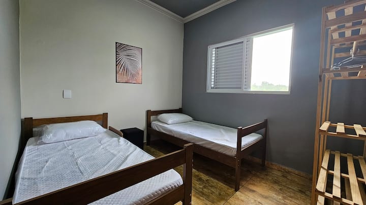 Não fornecemos roupas de cama e banho
