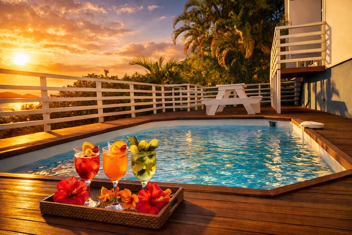 Villa Bellevue ÉMinence  Le Diamant, 6-20 P - Martinique