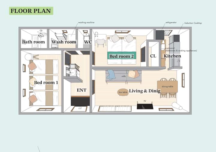 【New】阿蘇山絶景｜一棟貸切｜最大6名｜ベッド5+ソファ｜60㎡｜阿蘇神社等観光地アクセス抜群｜ - 아소시