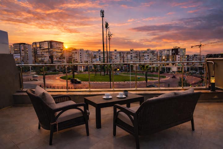 Luxury Sunset View Apartment With Private Terrace - Agadir