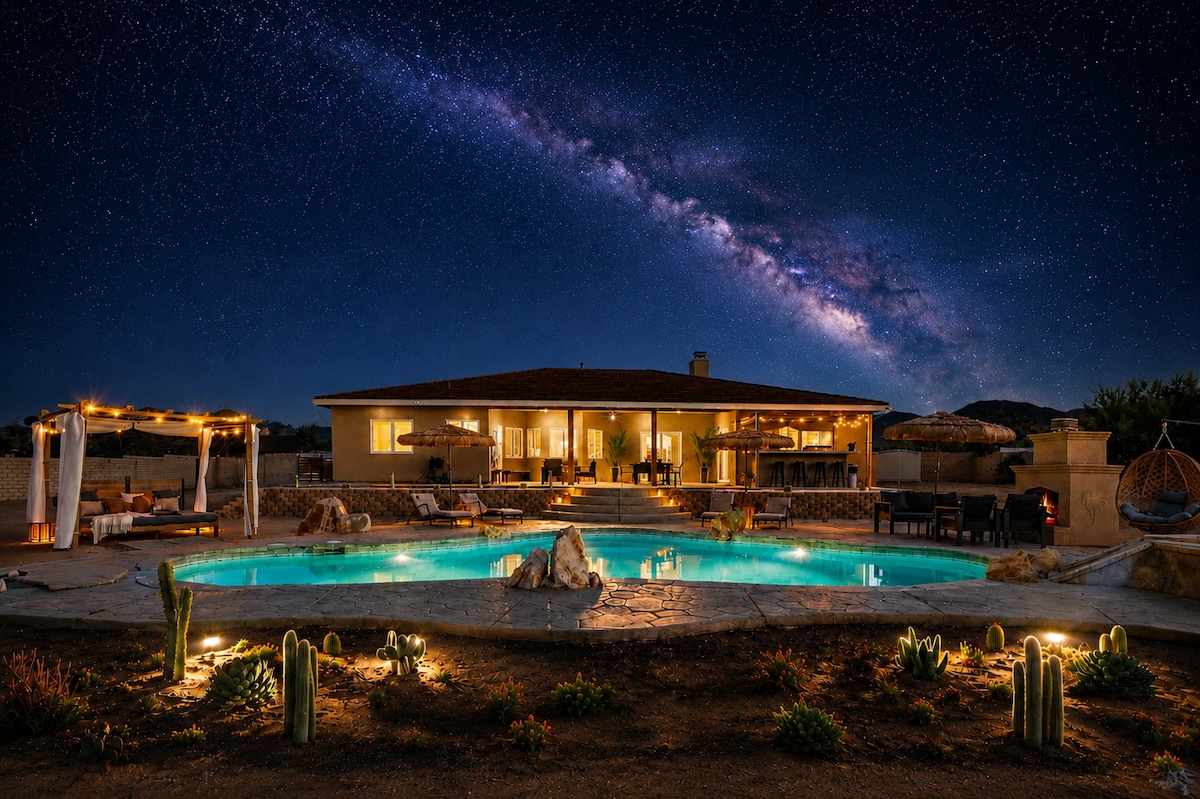 Casa Yucca Salt-Water Heated* Pool/Spa walk to JT - Houses for