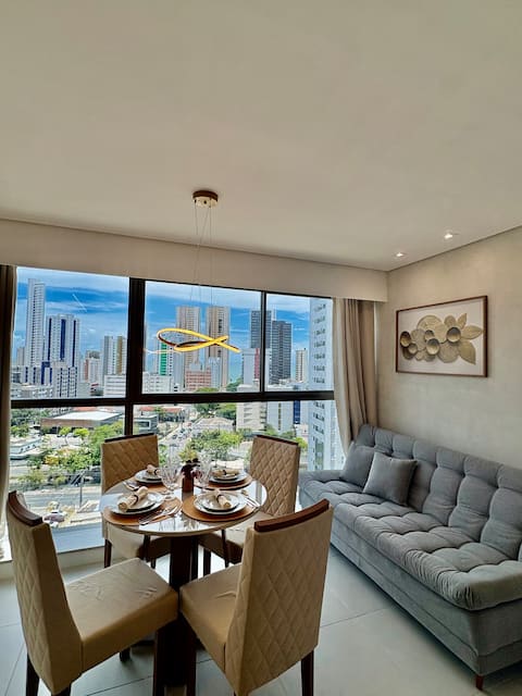 Anúncio popular: Fully equipped ocean-view studio in Boa Viagem #1004 em Recife