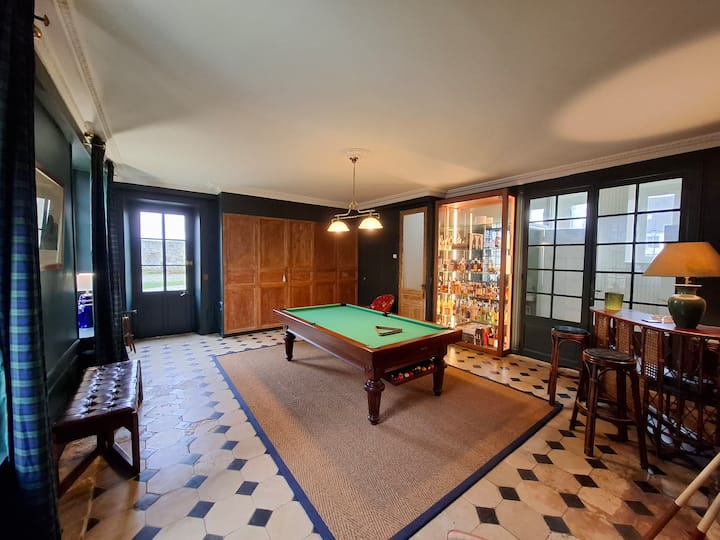 Domaine 1h De Paris-calme-piscine, Tennis, Billard - Villers-Cotterêts