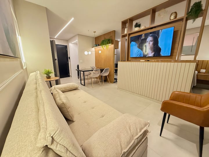 Flat Moderno E Confortável – Setor Bueno - Goiânia
