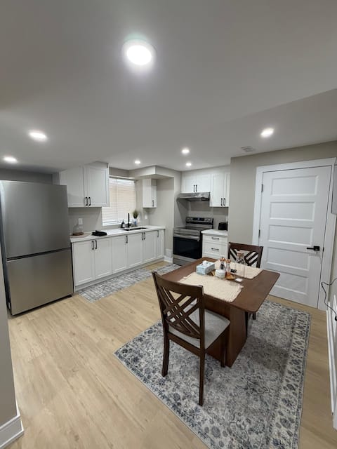 Successful Airbnb property: Brand New Basement Apartment – 2 Bed, 1 Bath in Milton