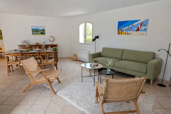Villa 150m2 • Piscine Chauffée • Mer à Pied • Clim - Côte d'Azur