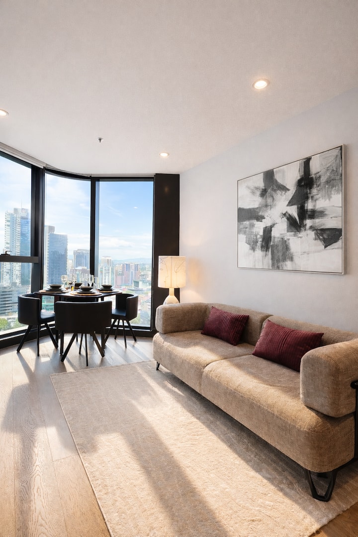 2b2b Modern City View Apartment In Central Of Cbd - Melbourne