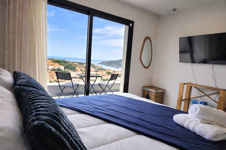 Villa Goupil  Vue Panoramique Côté Mer - Collioure