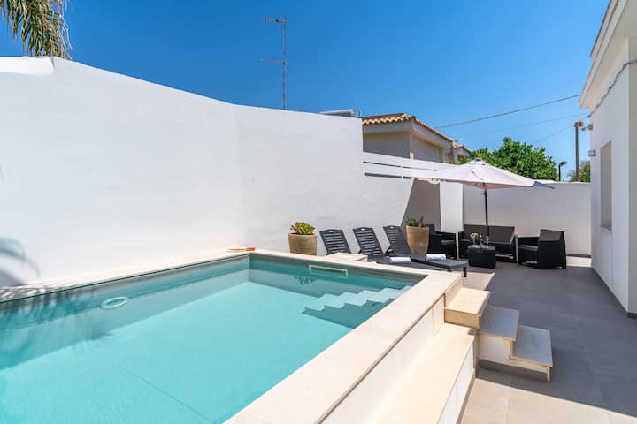 Villa Falaride Con Piscina - Avola