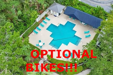 Top performing Airbnb: Beach Square 3 -optional BIKES-Pool-Walk 2 Redfern in St. Simons