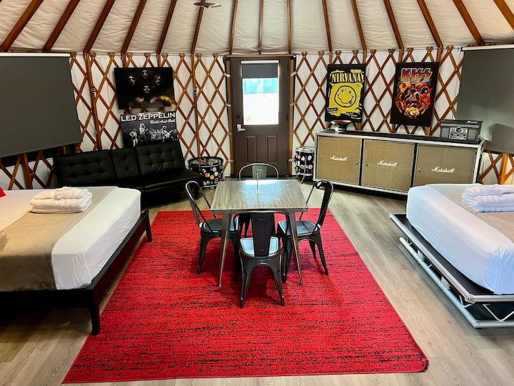 The Rock & Roll Yurt | Launch Pointe - Splash Pad, Lake Elsinore