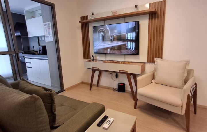 Family Flat 2br| 6 Guests, Pool, Gym, Free Parking - Guarulhos
