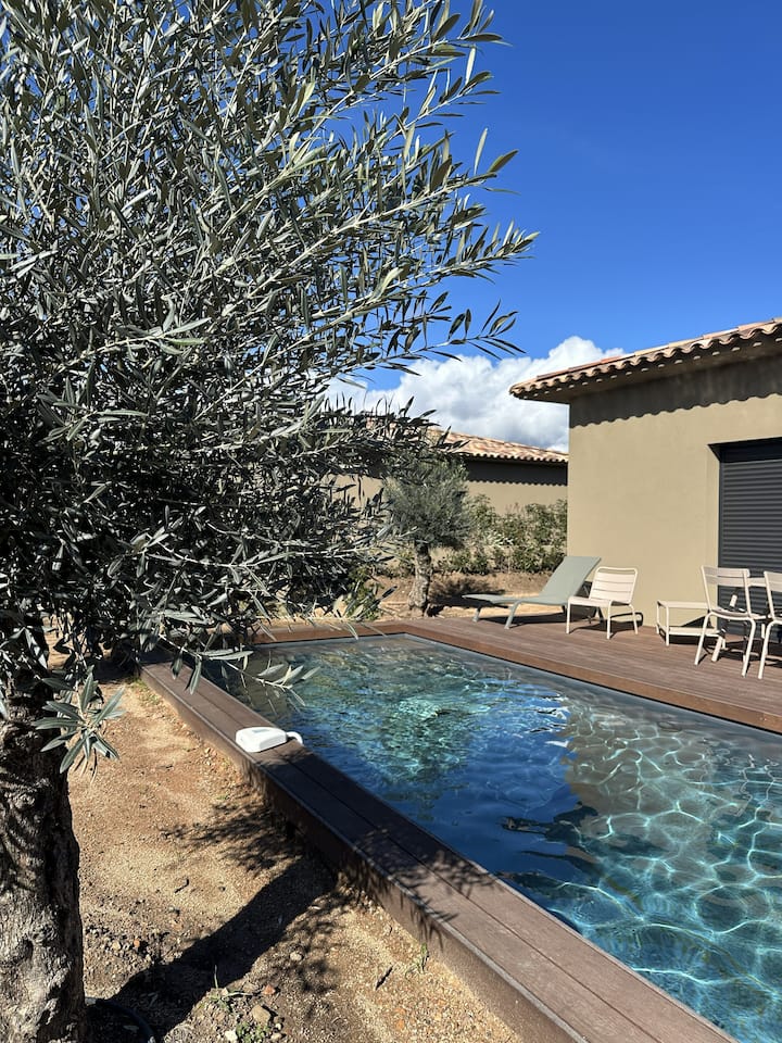 Villa Avec Piscine- Du Maquis à La Plage à Pied - Córsega