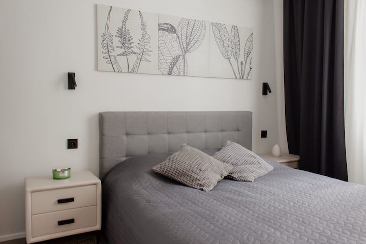Modern Apartment: Ac, Dishwasher & Walk-in Closet - Riga